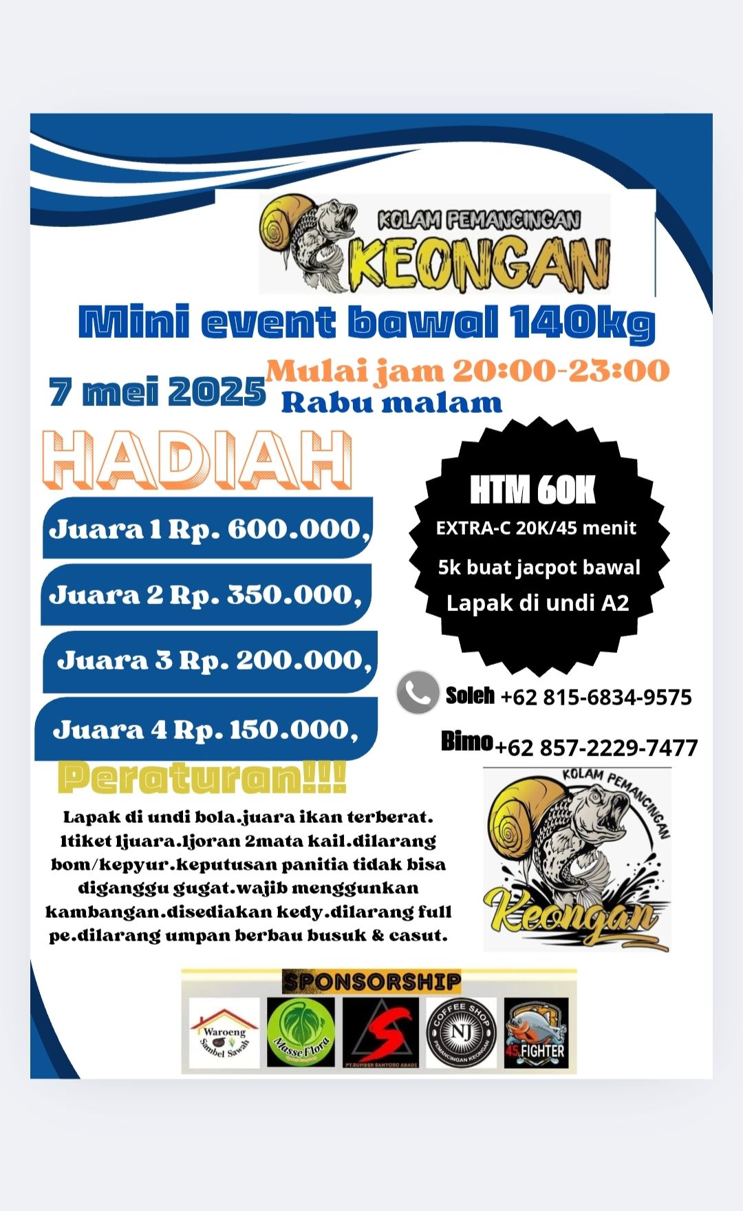 Mini Event Bawal Tabur 140kg